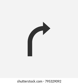  Right arrow icon illustration isolated vector sign symbol
