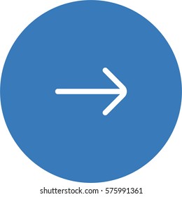 Right arrow icon. Navigation vector.