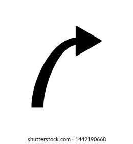 Right arrow icon. Next button