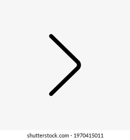 Right arrow icon. Next page, forward multimedia button symbol for website and mobile app UI design.