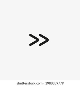 Rechtes Pfeilsymbol. Nächste Seite, Vorwärts-Multimedia-Button-Symbol für Website und mobile App UI-Design.