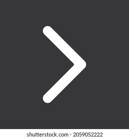 Icono de flecha derecha sobre fondo gris