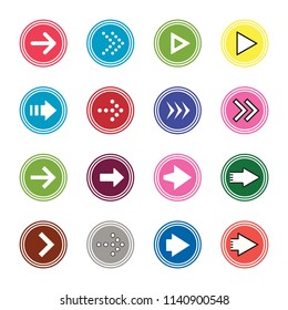 Right Arrow Icon Set