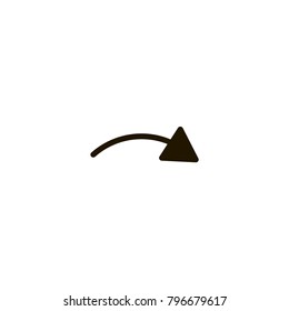 right arrow icon. sign design