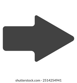 right arrow icon silhouette vector illustration with white background