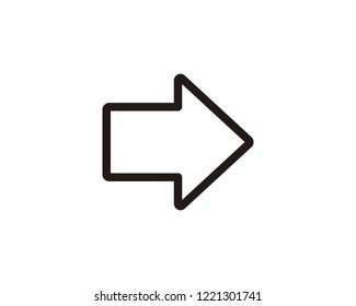 Right arrow icon symbol
