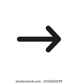 Right arrow icon Symbol mark in Outline style