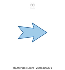 Right Arrow icon symbol template for graphic and web design collection logo vector illustration