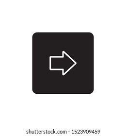 Right arrow icon symbol vector
