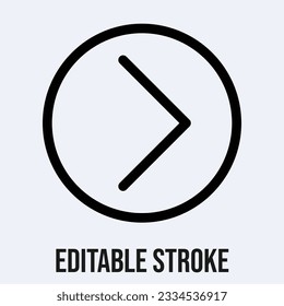 Right Arrow Icon Symbol. Right Arrow Icon Vector Illustration.