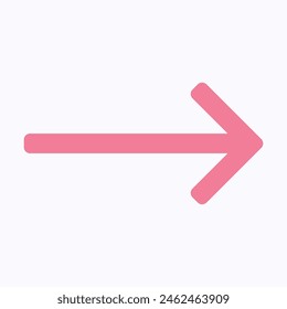 Right Arrow Icon Symbol. Right Arrow Icon Vector. Flat Style Isolated Vector Icon.