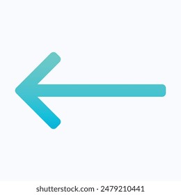 Right Arrow Icon Symbol. Right Arrow Icon Vector. Isolated Gradient Vector Icon.