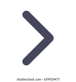 Right arrow icon in trendy flat style isolated on white background symbol for your design logo  UI Vector illustration EPS10