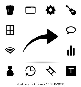 right arrow icon. Universal set of web for website design and development, app development