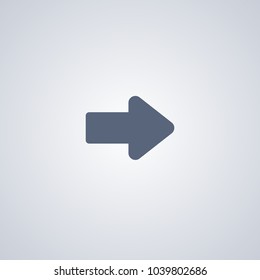 Right arrow icon, vector best flat icon on white background , EPS 10