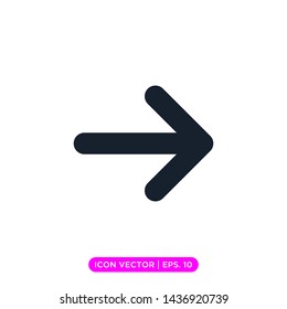 right arrow icon vector design template