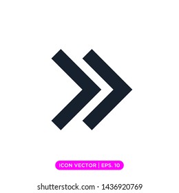 right arrow icon vector design template