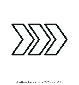 Plantilla de diseño de Vector de icono de flecha derecha