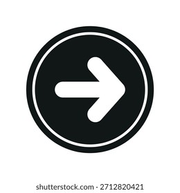 Rechtspfeil-Symbol, Vektordesign-Vorlage