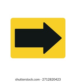 ícone de seta para a direita modelo de design de vetor