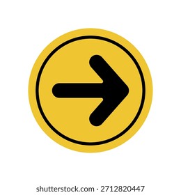 Right arrow icon vector design template