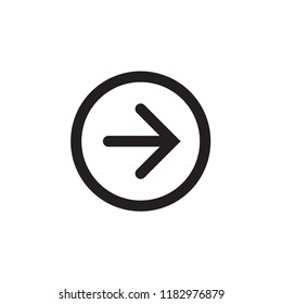 Right arrow icon, vector eps 10