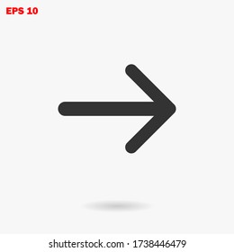 Right Arrow icon vector eps 10