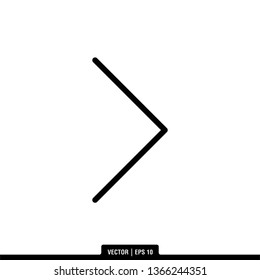 Right Arrow Icon Vector Illustration Logo Template