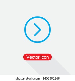 Right Arrow Icon Vector Illustration Eps10
