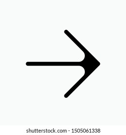 Right Arrow Icon - Vector, Sign and Symbol for Design, Presentation, Website or Apps Elements