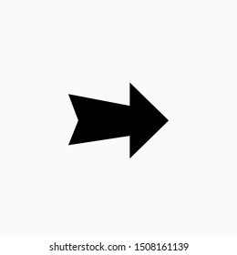Right Arrow Icon - Vector, Sign and Symbol for Design, Presentation, Website or Apps Elements. 