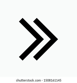 Right Arrow Icon - Vector, Sign and Symbol for Design, Presentation, Website or Apps Elements. 