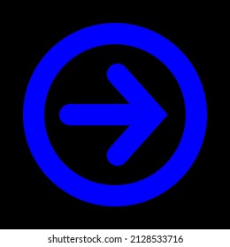 right arrow icon vector icon sign symbol. isolated graphic illustration