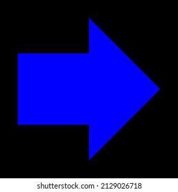 símbolo de signo de icono del vector del icono de flecha derecha. ilustración gráfica aislada