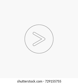 right arrow icon. web sign
