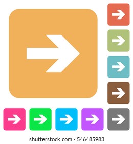Right arrow icons on rounded square vivid color backgrounds.