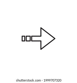right arrow icons symbol vector elements for infographic web