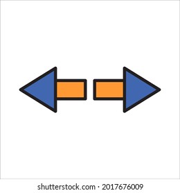 right arrow icons symbol vector elements for infographic web
