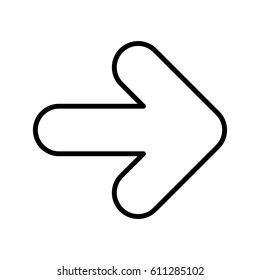 right arrow isolated icon vector illustration design