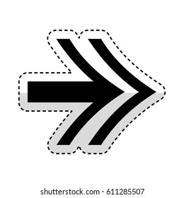 right arrow isolated icon vector illustration design