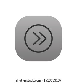 Right arrow  - Line Vector Icon