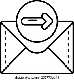 Right arrow Line vector Icon Design