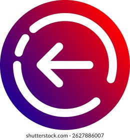 Diseño de icono de Vector de línea de flecha derecha