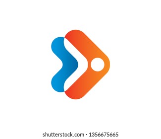 Right Arrow Logo Template, Icon, Symbol - Vector