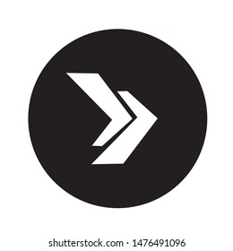 Right Arrow Logo Vector Illustration