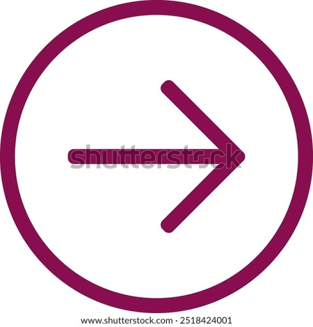 Right arrow Next button . Pink arrow icon vector Pro Vector