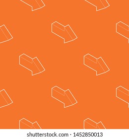 Right arrow pattern vector orange for any web design best