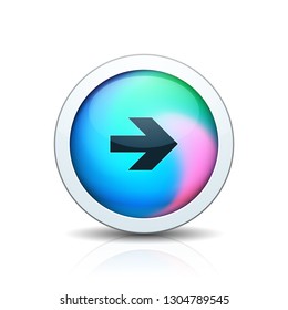 Right Arrow Sign Holography ыенду illustration