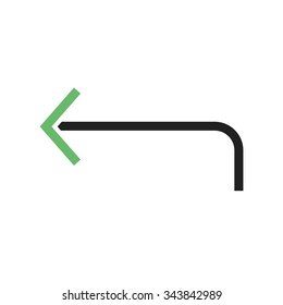 Right, arrow, sign icon vector image. Can also be used for arrows. Suitable for mobile apps, web apps and print media.