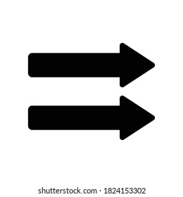 right arrow sign vector design